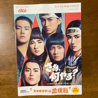 エーユー(au)の松田翔太 桐谷健太 濱田岳 au カタログ 2024年 vol.1 田中みなみ(男性タレント)