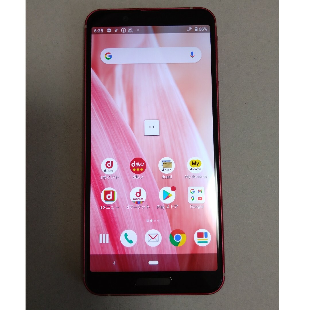 AQUOS(アクオス)のSHARP AQUOS sense3 SH-02M Deep Pink（中古） スマホ/家電/カメラのスマートフォン/携帯電話(スマートフォン本体)の商品写真