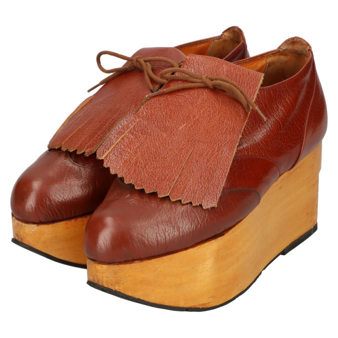 Vivienne Westwood(ヴィヴィアンウエストウッド)のVivienne Westwood ヴィヴィアンウエストウッド 90s Archive 赤タグ ゴルフ ロッキンホース 厚底 レザー ドレスアップシューズ ブラウン メンズの靴/シューズ(ドレス/ビジネス)の商品写真