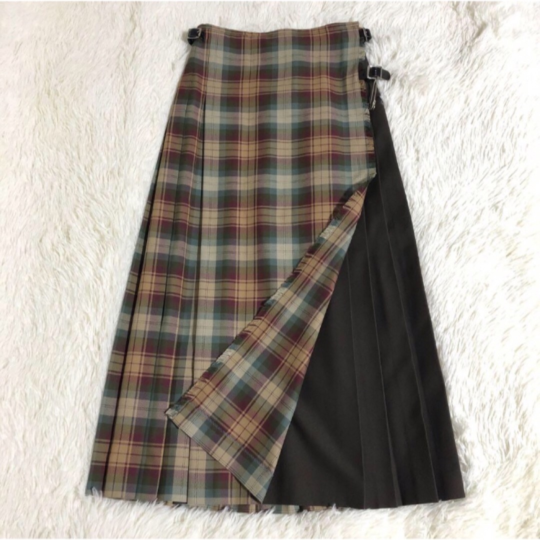 SLOBE IENA(スローブイエナ)の極美品✨GLENFYNEグレンファイン　SLOBEIENA別注　プリーツスカート レディースのスカート(ロングスカート)の商品写真