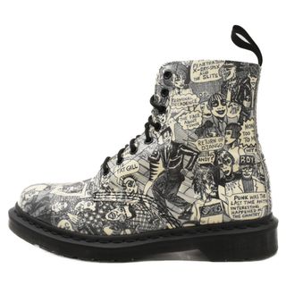 Dr.Martens ドクターマーチン ×Mark Wigan マークウィガン 8ホールブーツ ブラック/ホワイト UK8 AW006