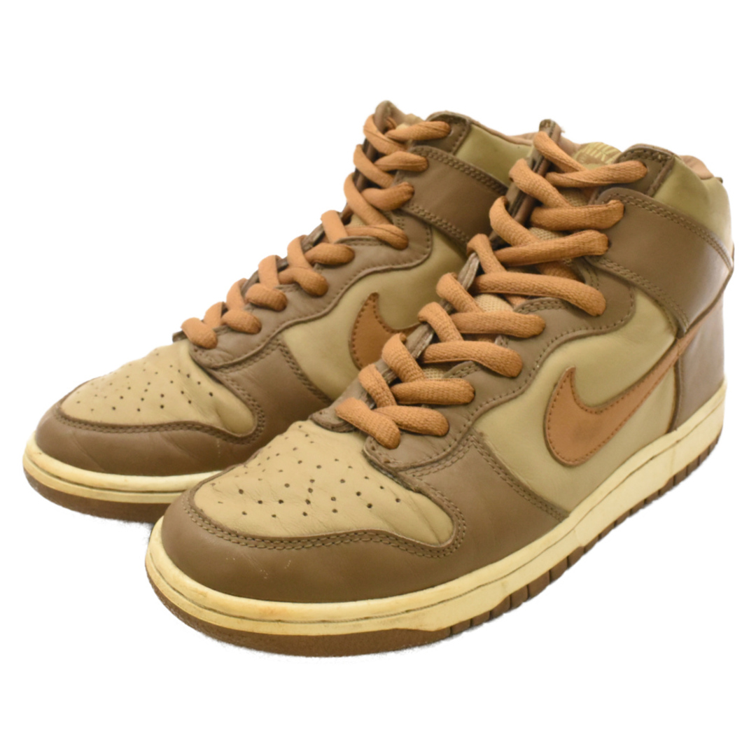 NIKE(ナイキ)のNIKE ナイキ 02年製 DUNK HIGH HAY MAPLE 304717-222 ダンクハイ メープル ハイカットスニーカー US8.5/26.5cm ブラウン メンズの靴/シューズ(スニーカー)の商品写真