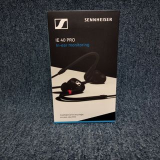 ゼンハイザー(SENNHEISER)のam SENNHEISER ゼンハイザー IE40 PRO 黒 ブラック(ヘッドフォン/イヤフォン)