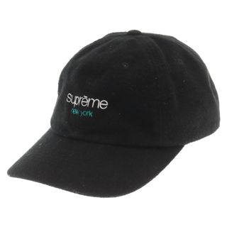 シュプリーム(Supreme)のSUPREME シュプリーム 23AW Washed Flannel 6-Panel ウォッシュド フランネル 6パネル キャップ ブラック(キャップ)