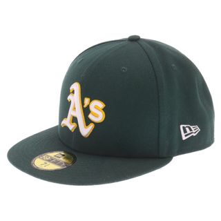 ニューエラー(NEW ERA)のNEW ERA ニューエラ 59FIFTY MLB オンフィールド オークランド アスレチックス ロード キャップ グリーン(キャップ)