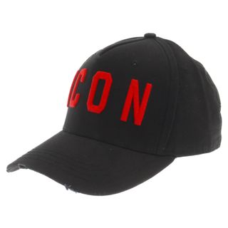 ディースクエアード(DSQUARED2)のDSQUARED2 ディースクエアード ICON BaseBall Cap ダメージ加工 ベースボールキャップ SJ05C00001FW20(キャップ)