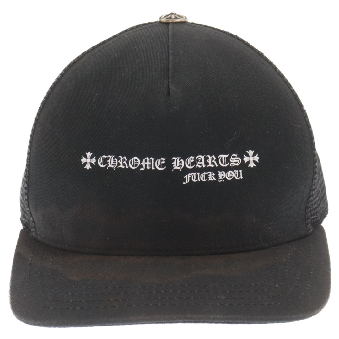 Chrome Hearts(クロムハーツ)のCHROME HEARTS クロムハーツ FUCK YOU Mesh Cap ファッキューメッシュキャップ ブラック メンズの帽子(キャップ)の商品写真