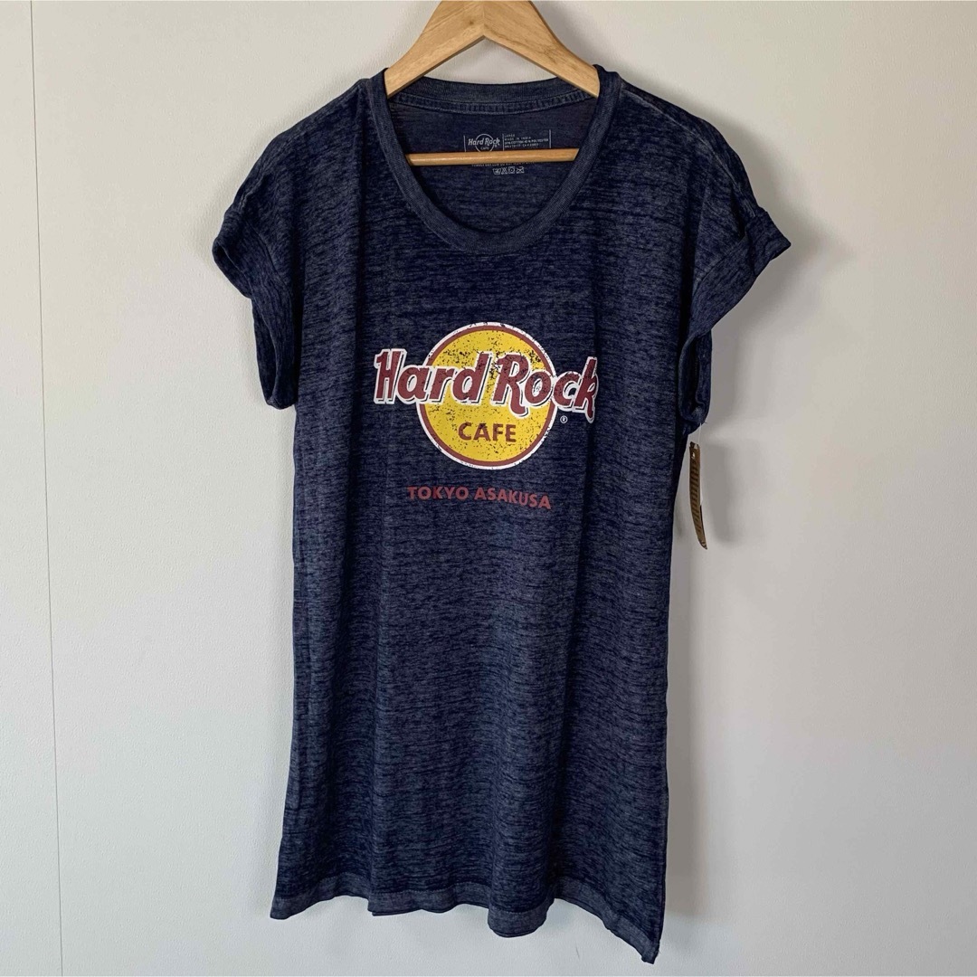 Hard Rock CAFE(ハードロックカフェ)の【浅草限定・希少】ハードロックカフェ ノースリーブTシャツ 新品タグ付き L レディースのトップス(Tシャツ(半袖/袖なし))の商品写真