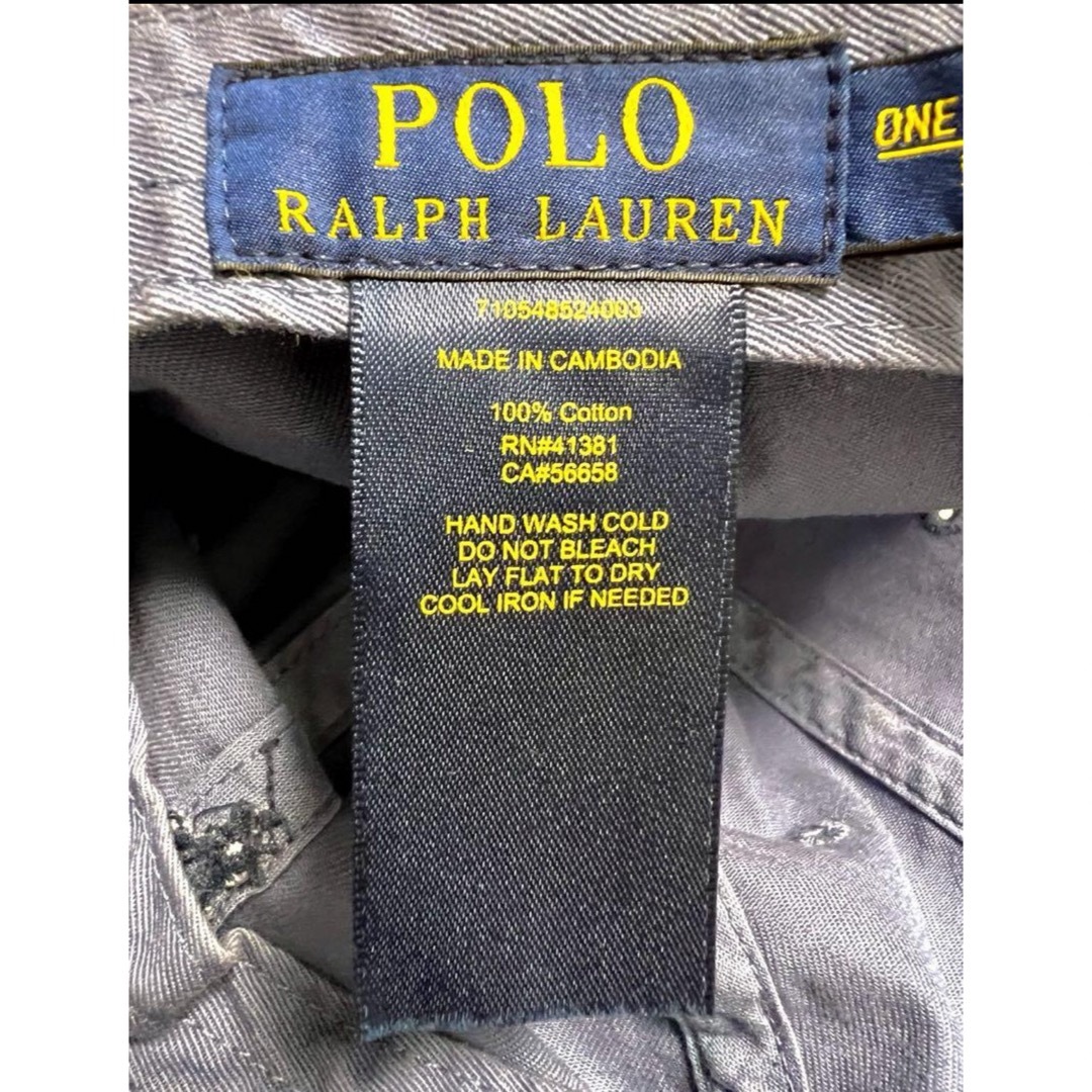 POLO（RALPH LAUREN）(ポロ)のpolo ralph lauren  ポロラルフローレン　キャップ　紺色 メンズの帽子(キャップ)の商品写真