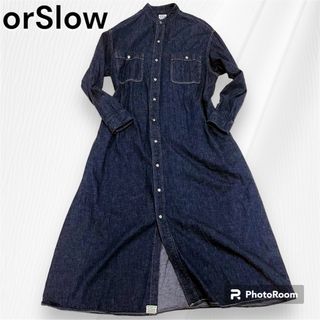 orSlow - 【orSlow】オアスロウ　スタンドカラーデニムシャツワンピース サイズ１古着