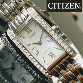 シチズン(CITIZEN)のエコドライブ★スワロフスキーダイヤ34石 腕時計 ソーラー シチズン レディース(腕時計)