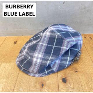 BURBERRY BLUE LABEL - BURBERRY LONDON BLUE LABEL ハンチング　帽子　チェック