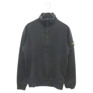 ストーンアイランド(STONE ISLAND)のSTONE ISLAND ストーンアイランド ワッペン付き ハーフジップハイネックスウェット ブラック 611563347(スウェット)