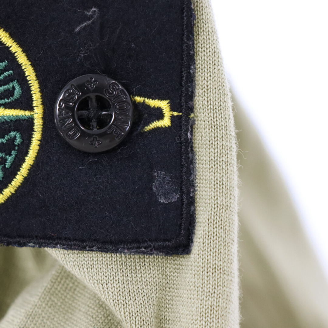 STONE ISLAND(ストーンアイランド)のSTONE ISLAND ストーンアイランド ワッペン付き コットンシルクウール ハイネック 長袖ポロシャツ カーキ 47152035 メンズのトップス(ポロシャツ)の商品写真