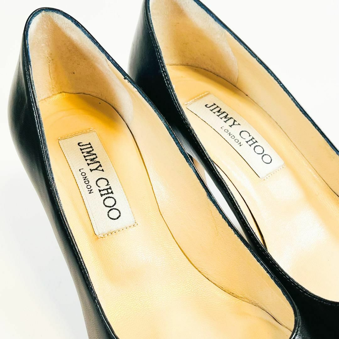 JIMMY CHOO(ジミーチュウ)のJIMMY CHOO パンプス 黒 #34 1/2 レディースの靴/シューズ(ハイヒール/パンプス)の商品写真