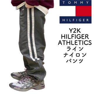 Y2K HILFIGER ATHLETICS ライン ナイロン テックパンツ