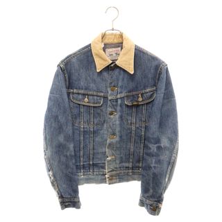 リー(Lee)のLEE リー 70-80S STORM RIDER DENIM JACAET VINTAGE ストームライダー 縦じまブランケット デニムジャケット インディゴ ヴィンテージ(Gジャン/デニムジャケット)