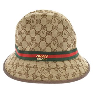 グッチ(Gucci)のGUCCI グッチ ×PALACE パレス GGキャンバス ロゴ ハット 帽子 726133 4HAUZ ベージュ(ハット)