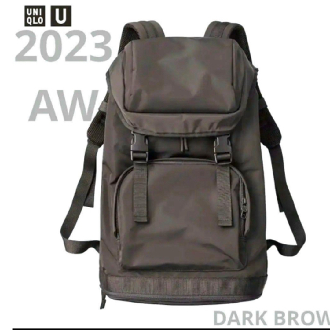 UNIQLO(ユニクロ)の値下げ　リュック　バックパック　カラー38　DARK BROWN レディースのバッグ(リュック/バックパック)の商品写真