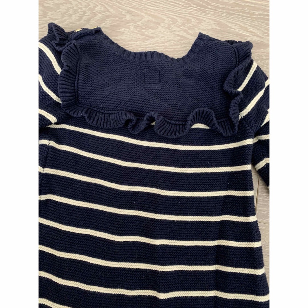 babyGAP(ベビーギャップ)の【80cm】babyGAP★ボーダーニットワンピース キッズ/ベビー/マタニティのベビー服(~85cm)(ワンピース)の商品写真