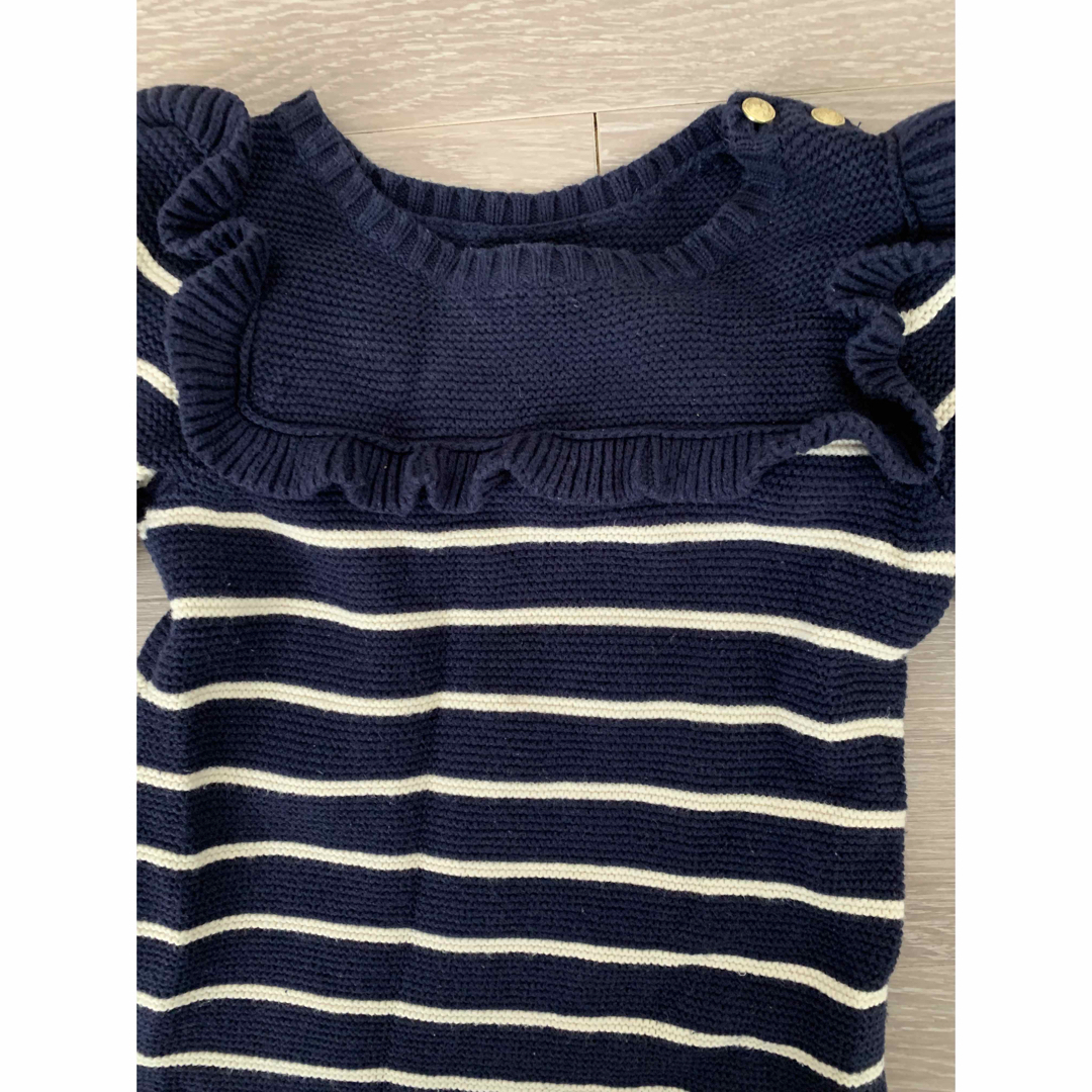 babyGAP(ベビーギャップ)の【80cm】babyGAP★ボーダーニットワンピース キッズ/ベビー/マタニティのベビー服(~85cm)(ワンピース)の商品写真