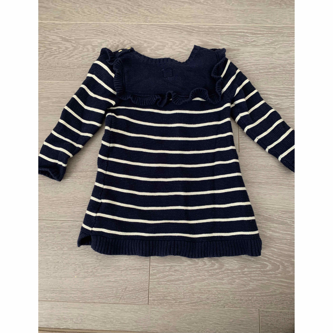 babyGAP(ベビーギャップ)の【80cm】babyGAP★ボーダーニットワンピース キッズ/ベビー/マタニティのベビー服(~85cm)(ワンピース)の商品写真