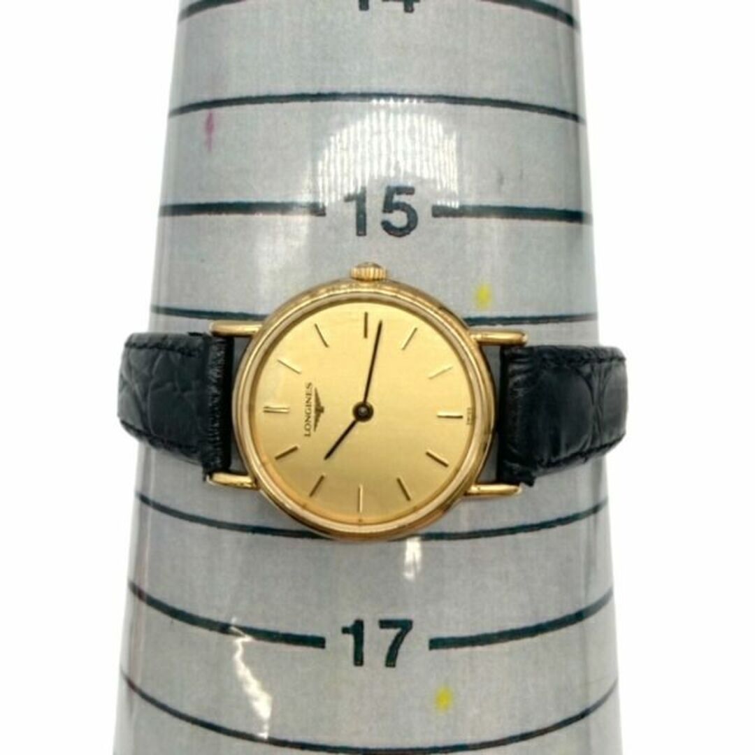 LONGINES(ロンジン)のLONGINES ロンジン　レディースウォッチ　クォーツ　クラシック　ゴールド文字盤　L4.137.2 レディース レディースのファッション小物(腕時計)の商品写真