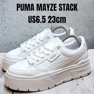 プーマ(PUMA)のPUMA MAYZE プーマ メイズ 23cm ホワイト 厚底スニーカー(スニーカー)