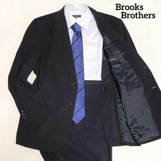 ブルックスブラザース(Brooks Brothers)のブルックスブラザーズ　スーツセット　ネイビー　37SHT 31W　ストライプ柄(セットアップ)