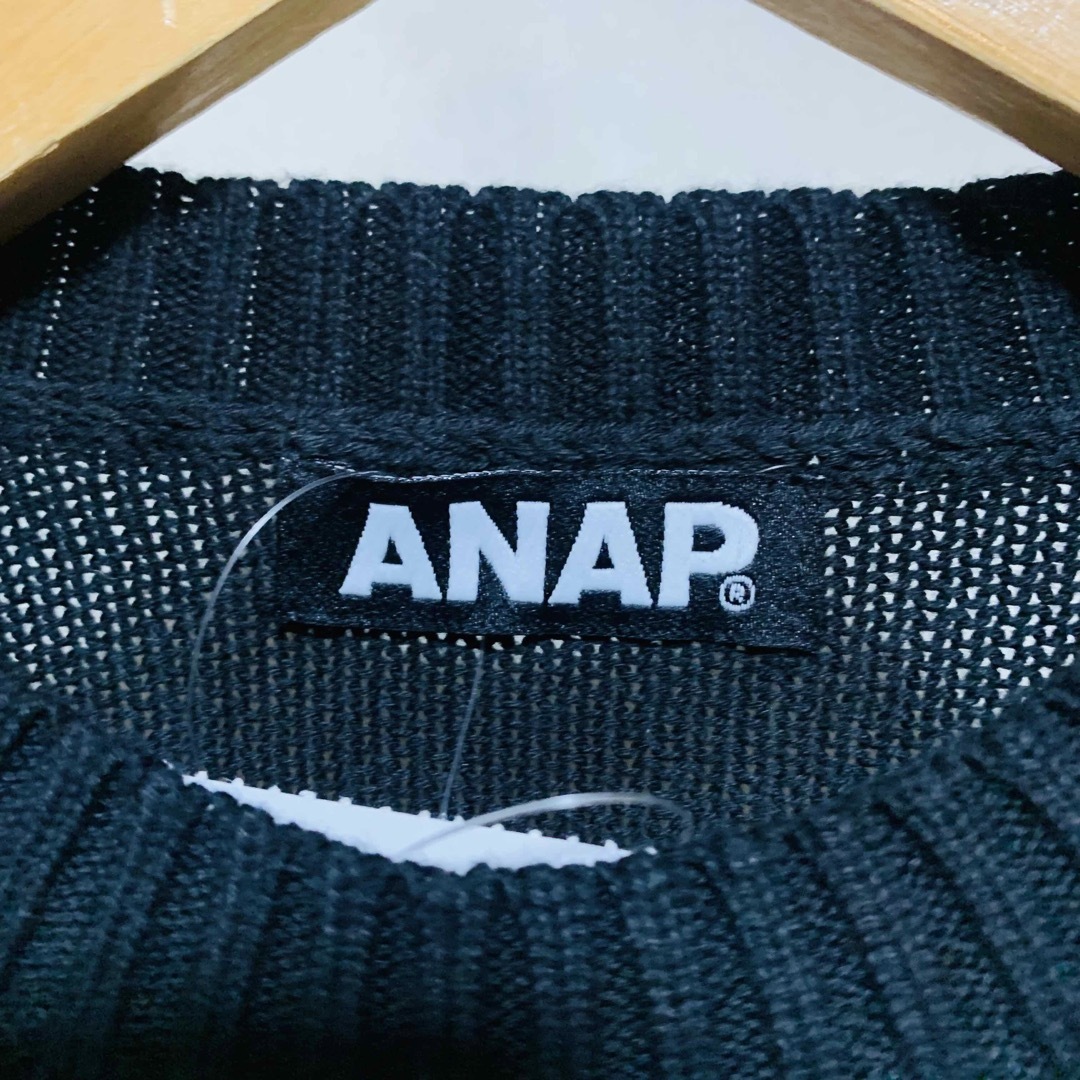 ANAP(アナップ)の未使用 アナップ ナンバリング ニット セーター F ブラック ANAP レディースのトップス(ニット/セーター)の商品写真
