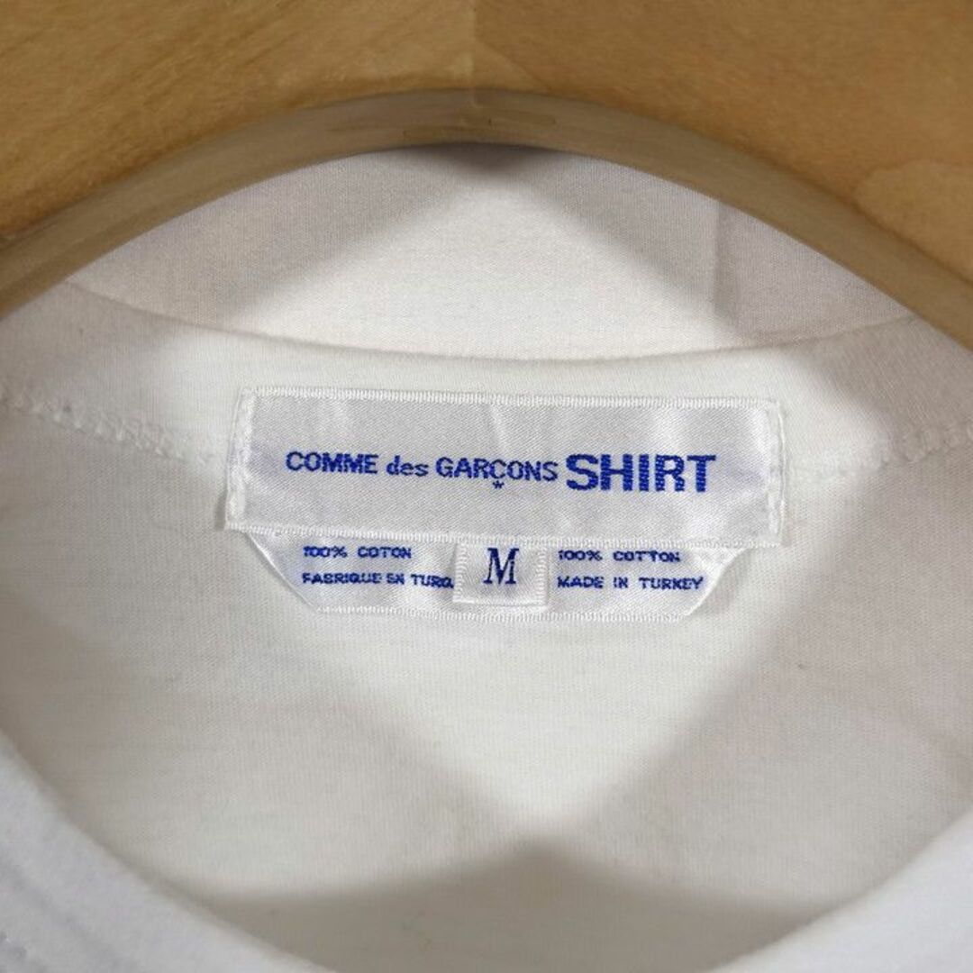 COMME des GARCONS SHIRT(コムデギャルソンシャツ)の【良品】コムデギャルソンシャツ　白黒　2001プリント魚Ｔシャツ メンズのトップス(Tシャツ/カットソー(半袖/袖なし))の商品写真