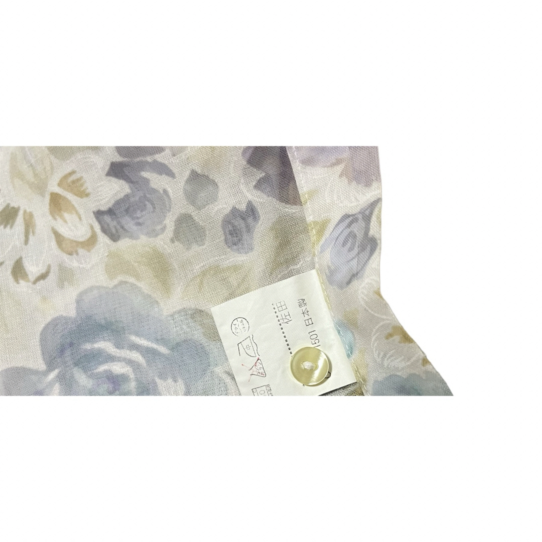 自由区 L(ジユウクエル)の美品JINO HOUSE｜シースルー シャツ 日本製 レディースのトップス(シャツ/ブラウス(長袖/七分))の商品写真