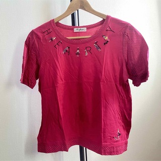 赤のTシャツ/トップス(Tシャツ(半袖/袖なし))