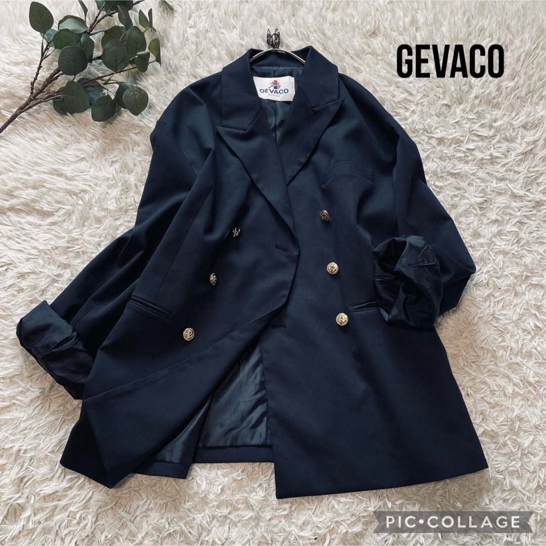 ★専用★ GEVACO ゲバコ　ダブルブレステッドブレザー　男女兼用　ゆるだぼ レディースのジャケット/アウター(テーラードジャケット)の商品写真