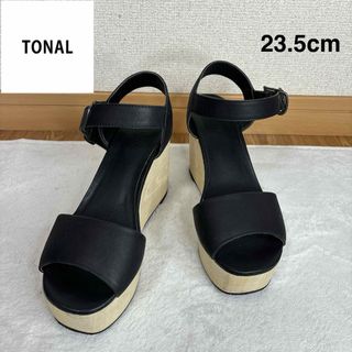 トーナル(TONAL)のTONAL トーナル　厚底　サンダル　23.5cm(サンダル)