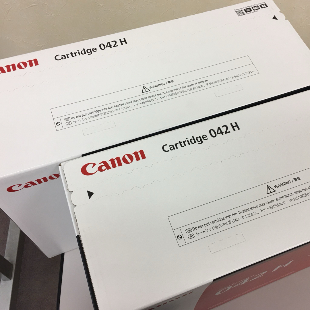 Canon(キヤノン)のCanon キヤノン 042H 大容量 トナーカートリッジ 2本 インテリア/住まい/日用品のオフィス用品(OA機器)の商品写真