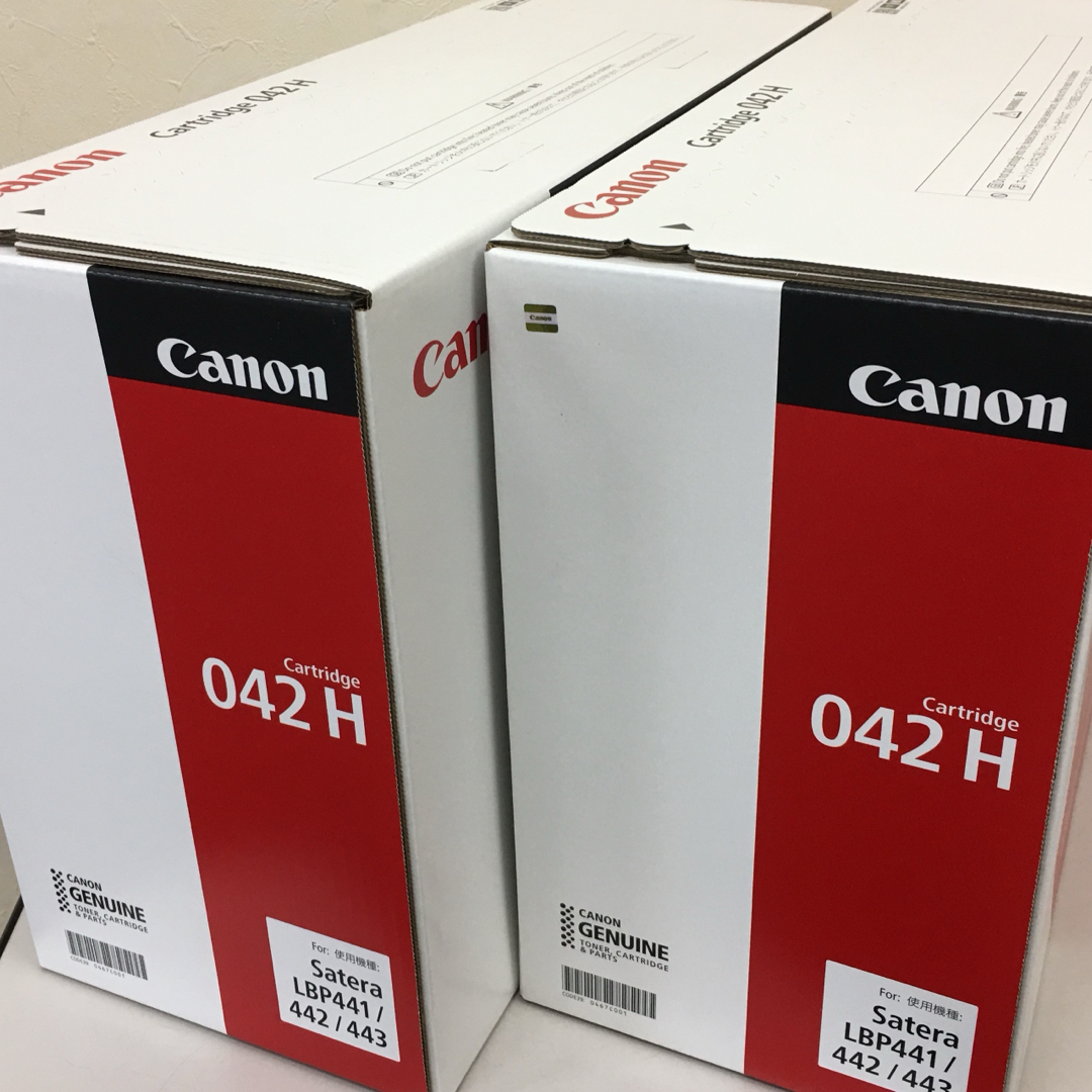 Canon(キヤノン)のCanon キヤノン 042H 大容量 トナーカートリッジ 2本 インテリア/住まい/日用品のオフィス用品(OA機器)の商品写真