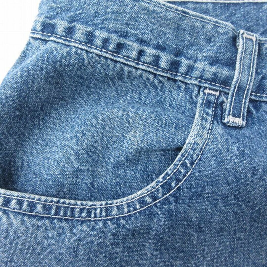 Levi's(リーバイス)のW33★古着 リーバイス Levis ショート ペインター パンツ ショーツ メンズ 00年代 00s 紺 ネイビー デニム 【spe】 24feb29 中古 ボトムス 短パン ショーパン メンズのパンツ(ワークパンツ/カーゴパンツ)の商品写真