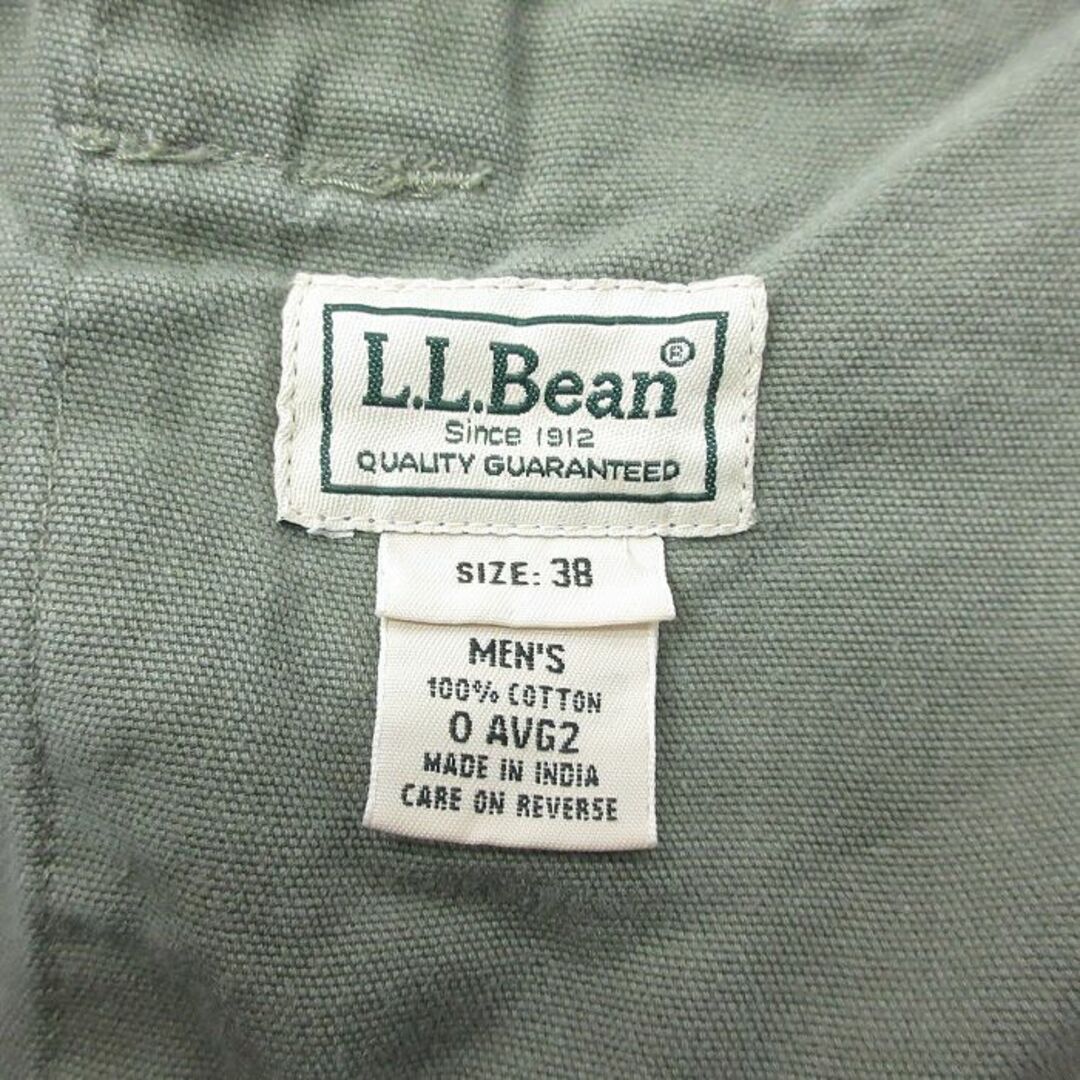 L.L.Bean(エルエルビーン)のW38★古着 エルエルビーン LLBEAN ショート ベイカー パンツ ショーツ メンズ 00年代 00s 大きいサイズ コットン 緑系 グリーン 24feb29 中古 ボトムス 短パン ショーパン メンズのパンツ(ワークパンツ/カーゴパンツ)の商品写真