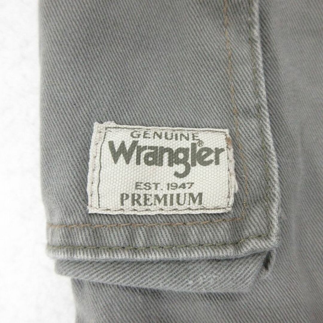 Wrangler(ラングラー)のW33★古着 ラングラー Wrangler ショート カーゴ パンツ ショーツ メンズ コットン 薄緑 グリーン 24mar01 中古 ボトムス 短パン ショーパン メンズのパンツ(ワークパンツ/カーゴパンツ)の商品写真