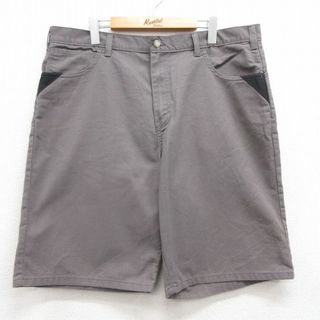 ディッキーズ(Dickies)のW38★古着 ディッキーズ Dickies ショート パンツ ショーツ メンズ グレー 24mar01 中古 ボトムス 短パン ショーパン ハーフ(ワークパンツ/カーゴパンツ)