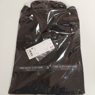 UNIQLO - [新品] UNIQLO ユニクロ☆ファインクロス 長袖 ブロードシャツ M 黒