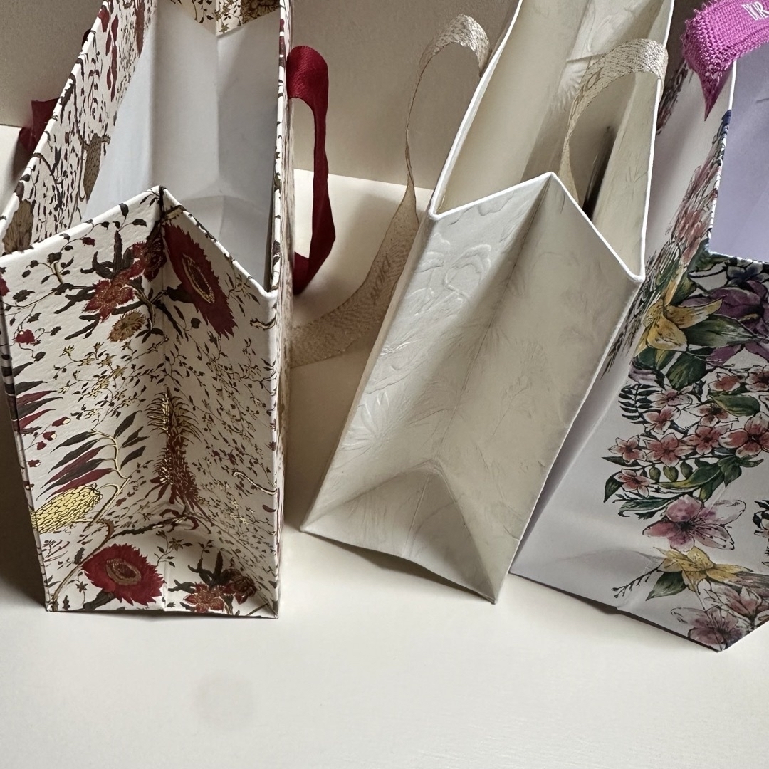 Christian Dior(クリスチャンディオール)のディオール/リボン付きショッパー3枚 レディースのバッグ(ショップ袋)の商品写真