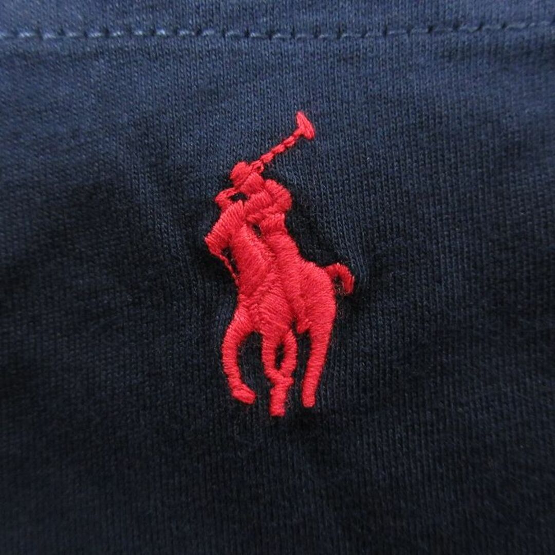 Ralph Lauren(ラルフローレン)のXL★古着 ラルフローレン Ralph Lauren 半袖 ブランド Tシャツ メンズ ワンポイントロゴ 胸ポケット付き 大きいサイズ コットン クルーネック 濃紺 ネイビー 24mar01 中古 メンズのトップス(Tシャツ/カットソー(半袖/袖なし))の商品写真