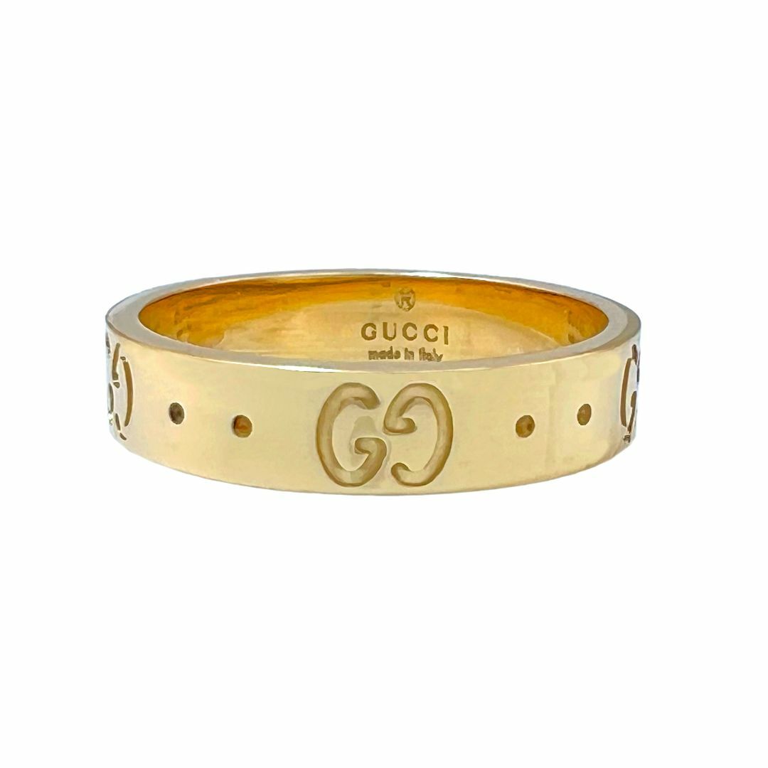 Gucci(グッチ)のGUCCI　グッチ　リング　アイコン　GG　750　K18　YG　9.5号　指輪 レディースのアクセサリー(リング(指輪))の商品写真