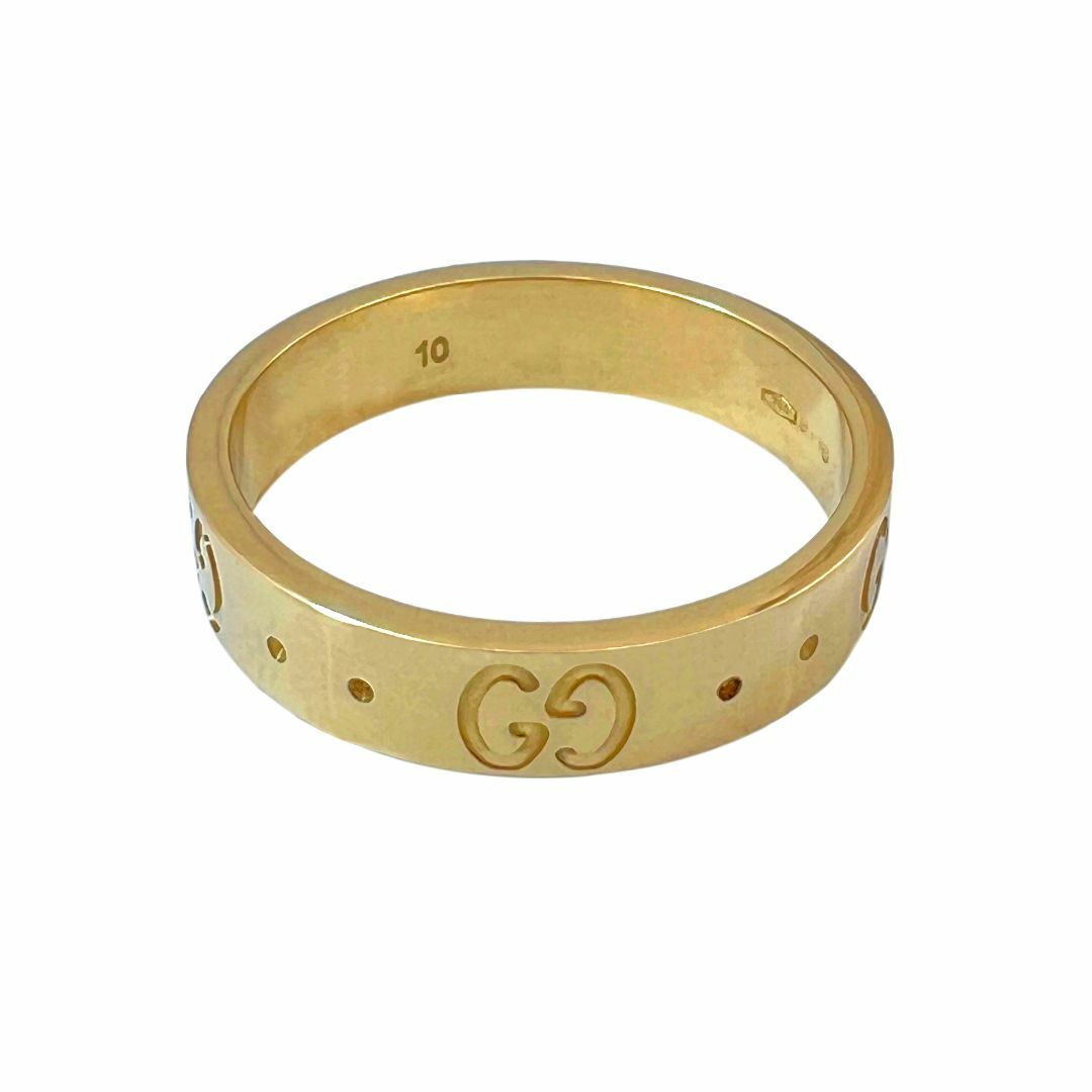 Gucci(グッチ)のGUCCI　グッチ　リング　アイコン　GG　750　K18　YG　9.5号　指輪 レディースのアクセサリー(リング(指輪))の商品写真