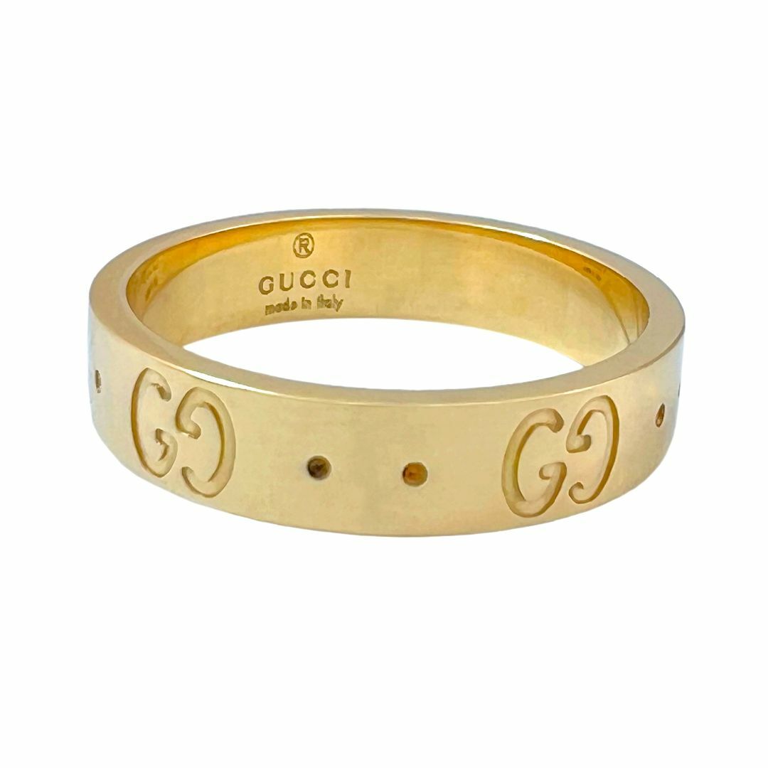 Gucci(グッチ)のGUCCI　グッチ　リング　アイコン　GG　750　K18　YG　9.5号　指輪 レディースのアクセサリー(リング(指輪))の商品写真