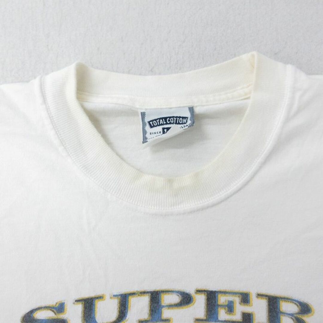 Lee(リー)のXL★古着 リー Lee 半袖 ビンテージ Tシャツ メンズ 00年代 00s スーパーボブ 大きいサイズ コットン クルーネック 白 ホワイト 24mar05 中古 メンズのトップス(Tシャツ/カットソー(半袖/袖なし))の商品写真