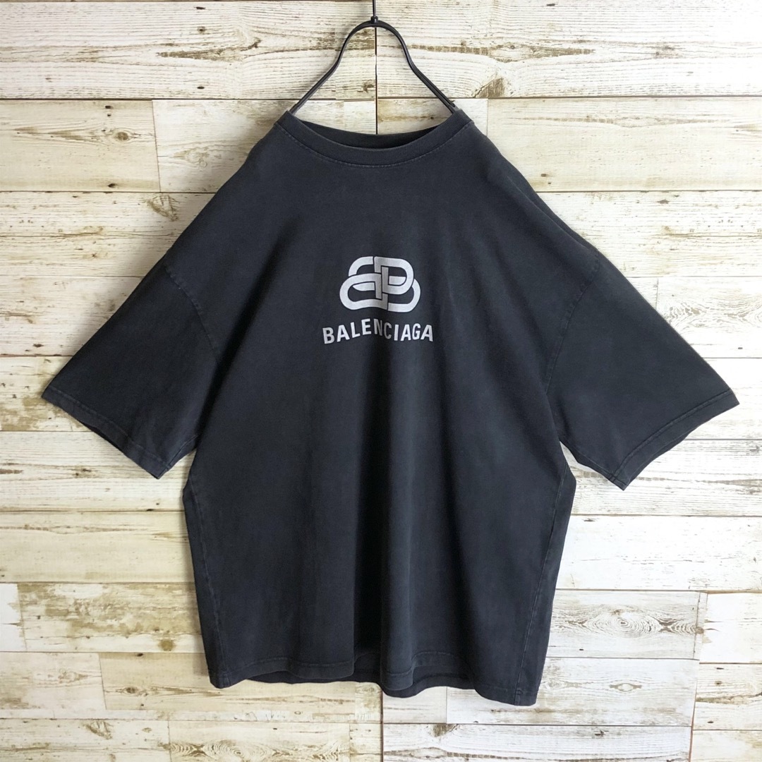 Balenciaga(バレンシアガ)のBALENCIAGA バレンシアガ tシャツ ビックロゴ ヴィンテージ加工入り メンズのトップス(Tシャツ/カットソー(半袖/袖なし))の商品写真