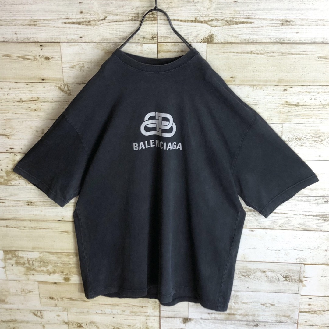 Balenciaga(バレンシアガ)のBALENCIAGA バレンシアガ tシャツ ビックロゴ ヴィンテージ加工入り メンズのトップス(Tシャツ/カットソー(半袖/袖なし))の商品写真